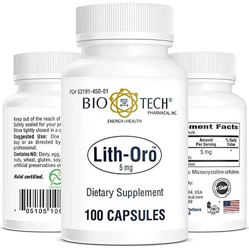 BioTech Lith - Oro 5mg 100 Capsules - The Oasis of Health