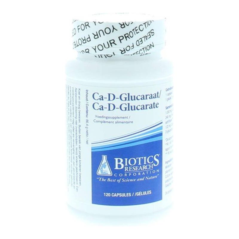 Biotics Research Ca D - Glucarate 120 Capsules - The Oasis of Health
