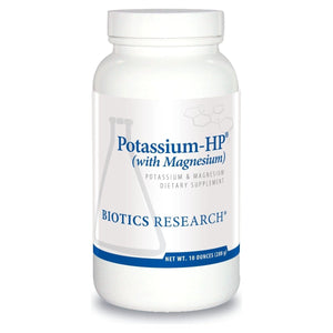 Biotics Research Potassium HP Potassium with Magnesium. Powdered Formula. Electrolyte. Supports Cardiovascular, Renal and Bone Health. Essential Mineral for Vascular and Muscle Function. 10 Ounces - The Oasis of Health