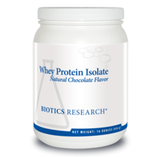 Biotics Research Whey Protein Isolate Chocolate 16oz - The Oasis of Health
