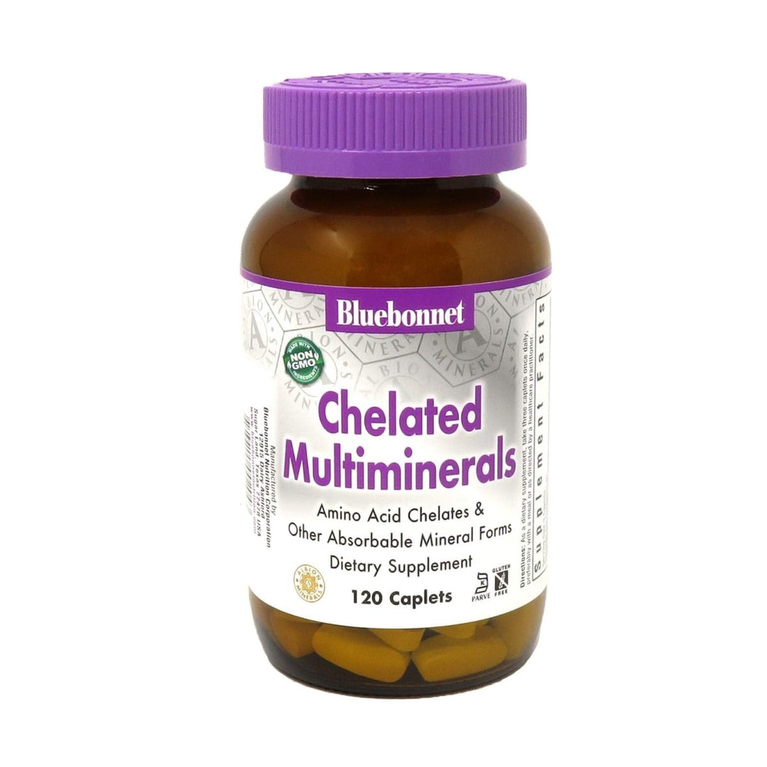 Bluebonnet Nutrition - Chelated Multiminerals - 120 Caplets - The Oasis of Health