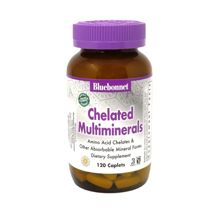 Bluebonnet Nutrition - Chelated Multiminerals - 120 Caplets - The Oasis of Health
