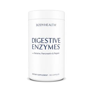 BodyHealth Digestive Enzymes Full Spectrum Digestive Support (180 caps), Betaine, Pepsin, Pancreatin BPP Loaded with Enzymes and Probiotics, Relief for Stomach Bloating, Heartburn, Gas, Constipation - The Oasis of Health