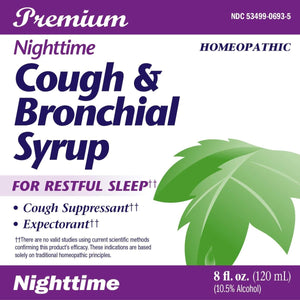 B&T Nighttime Cough & Bronchial Syrup for Restful Sleep Homeopathic, 8 Oz. (Nature's Way Brands) - The Oasis of Health