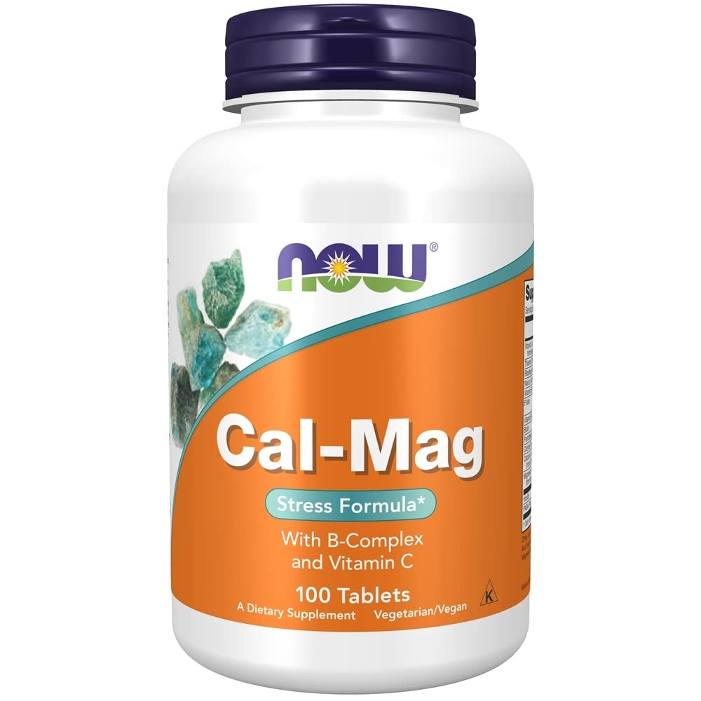 Cal - Mag Stress Formula, 100 Tabs by Now Foods (Pack of 3) - The Oasis of Health