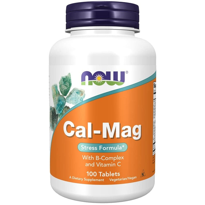 Cal - Mag Stress Formula, 100 Tabs by Now Foods (Pack of 3) - The Oasis of Health