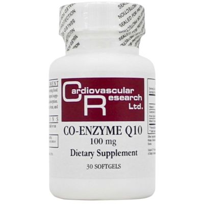 Cardiovascular Research Coenzyme Q10 100 mg 30 softgels - The Oasis of Health
