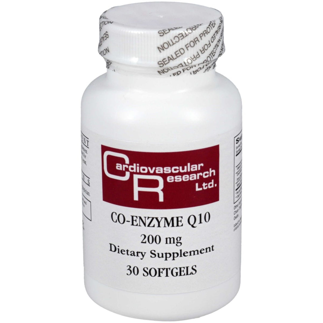 Cardiovascular Research coenzyme Q10 200mg 30 Softgels - The Oasis of Health