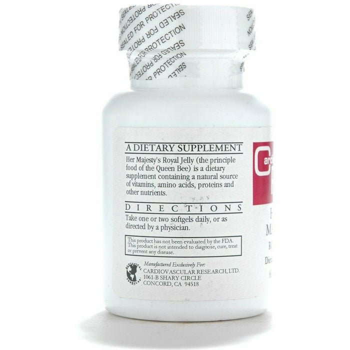 Cardiovascular Research Her Majesty's Royal Jelly 60 Softgels - The Oasis of Health