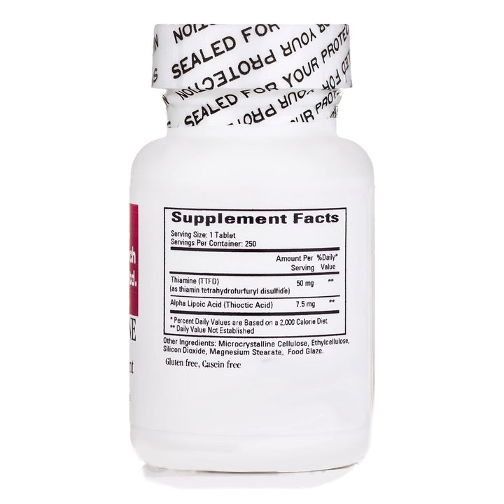 Cardiovascular Research Lipothiamine B Supplement 250 Tablets - Vitamin B1 Now with Alpha Lipoic Acid - 1 X 250 Count - The Oasis of Health