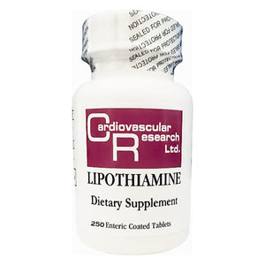 Cardiovascular Research Lipothiamine B Supplement 250 Tablets - Vitamin B1 Now with Alpha Lipoic Acid - 1 X 250 Count - The Oasis of Health