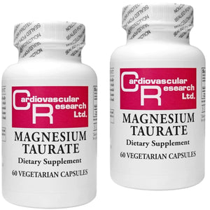 Cardiovascular Research Magnesium Taurate - 125 mg Elemental Magnesium - 120 Count (60 X2) - The Oasis of Health