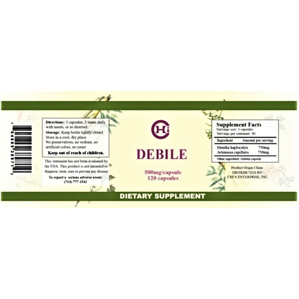 Chi's Enterprise, Debile 120 Capsules - The Oasis of Health