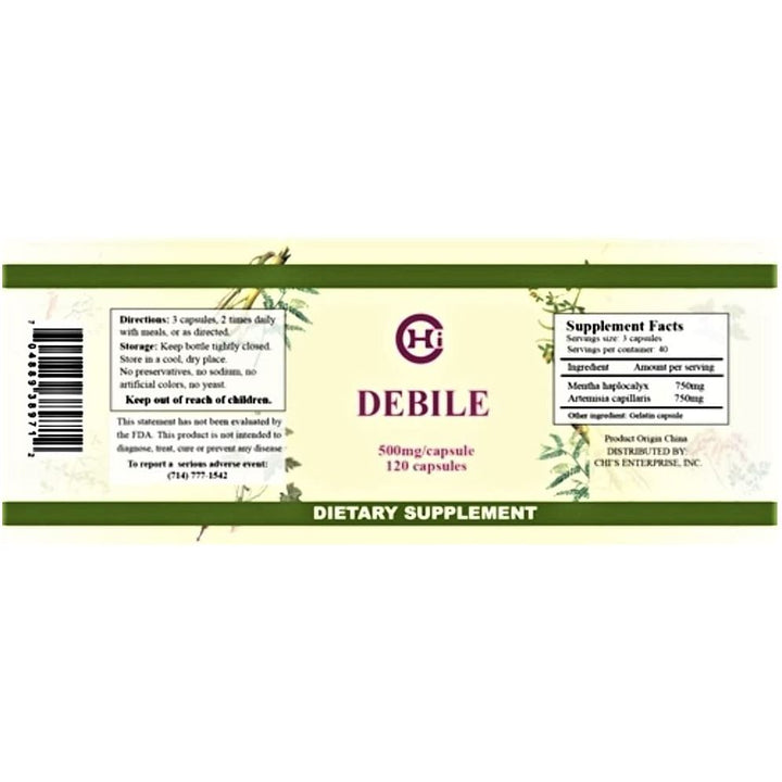 Chi's Enterprise, Debile 120 Capsules - The Oasis of Health