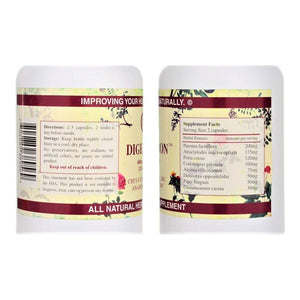 Chi's Enterprise Digestron 450mg/capsule, 120 capsules - The Oasis of Health