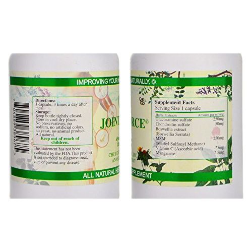 Chi's Enterprise Joint Force 120 caps (120) - The Oasis of Health