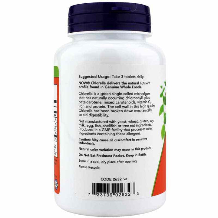 Now Foods Chlorella 1000 mg 120 Tablets - 2632