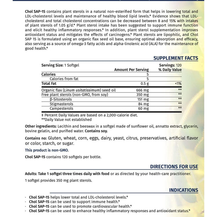 Chol SAP - 15 120 gels by NFH - Nutritional Fundamentals for Health - The Oasis of Health