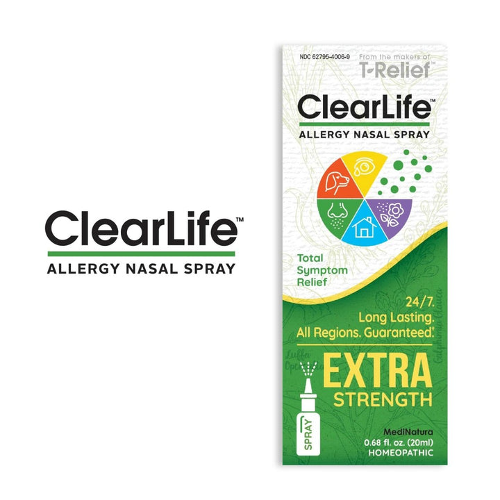 ClearLife Allergy Relief Nasal Spray for Multi - Symptom Relief in Any Region - Homeopathic Formula - 0.68 Ounce - The Oasis of Health