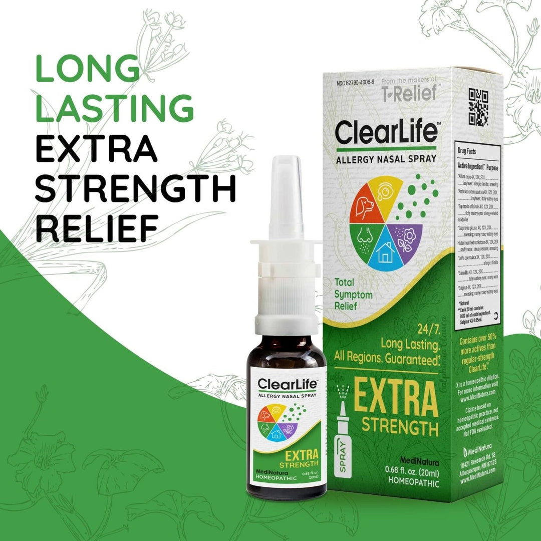 ClearLife Allergy Relief Nasal Spray for Multi - Symptom Relief in Any Region - Homeopathic Formula - 0.68 Ounce - The Oasis of Health
