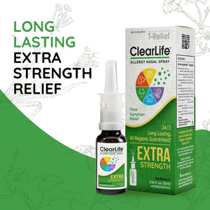 ClearLife Allergy Relief Nasal Spray for Multi - Symptom Relief in Any Region - Homeopathic Formula - 0.68 Ounce - The Oasis of Health
