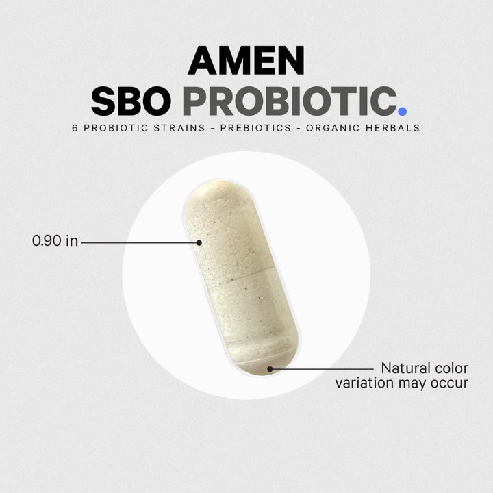 Codeage - Amen SBO Probiotic with Prebiotics - 60 Vegetable Capsule(s) - The Oasis of Health