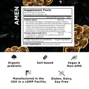 Codeage - Amen SBO Probiotic with Prebiotics - 60 Vegetable Capsule(s) - The Oasis of Health