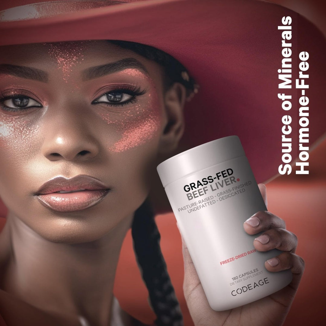 Codeage - Beef Liver Grass - Fed & Pasture Raised - 180 Capsules - The Oasis of Health