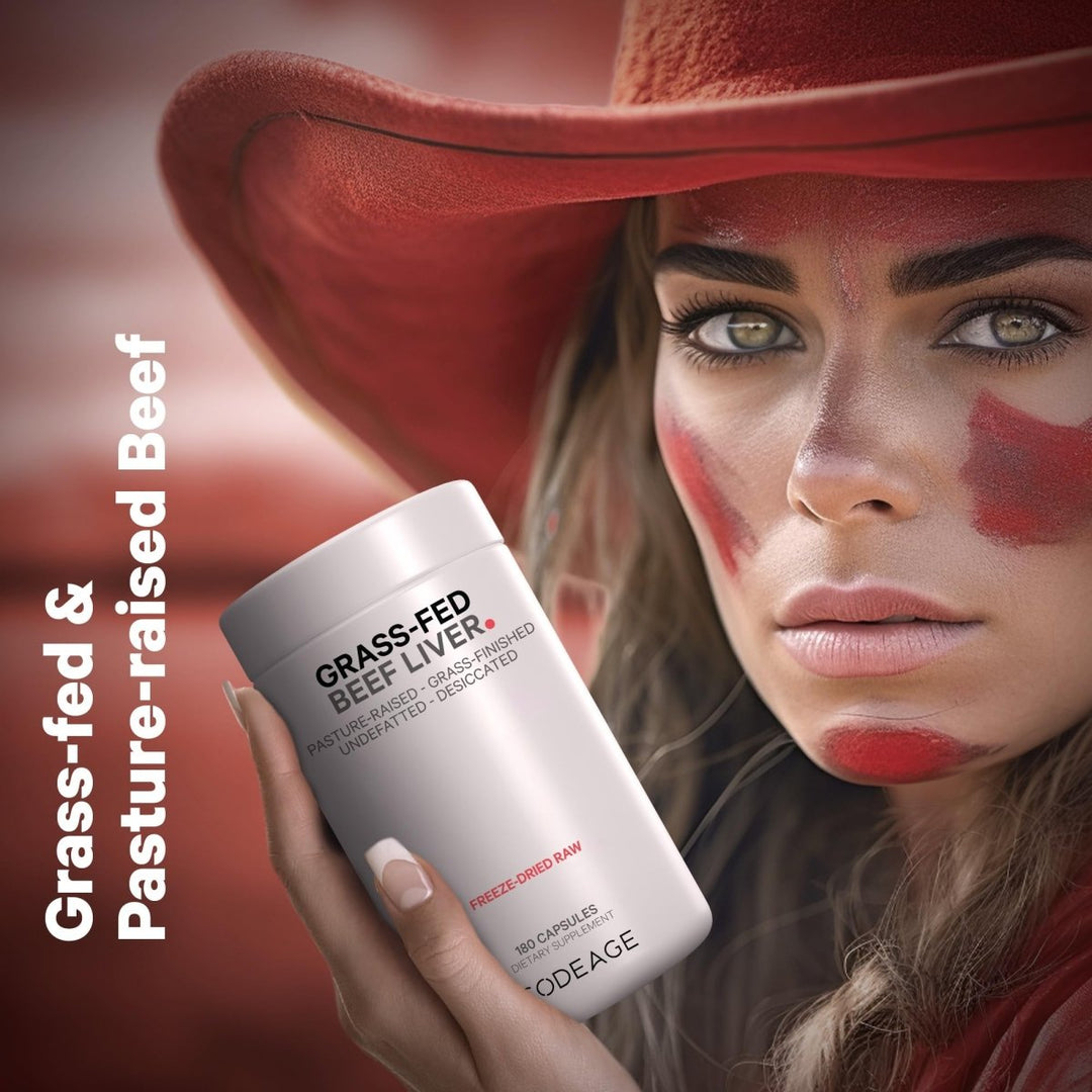 Codeage - Beef Liver Grass - Fed & Pasture Raised - 180 Capsules - The Oasis of Health