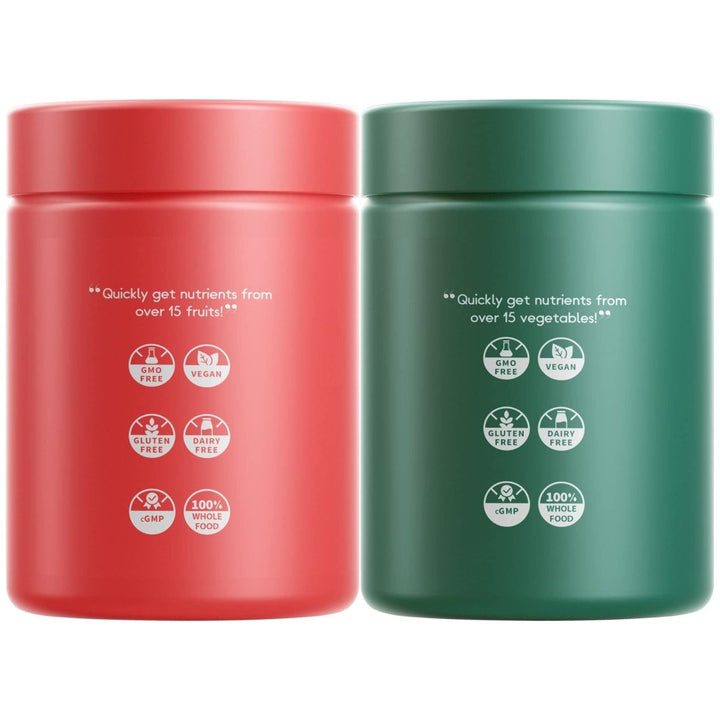 Codeage - Easy Veggies + Fast Fruits Bundle - 180 Capsules - The Oasis of Health