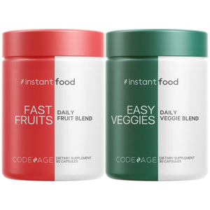 Codeage - Easy Veggies + Fast Fruits Bundle - 180 Capsules - The Oasis of Health
