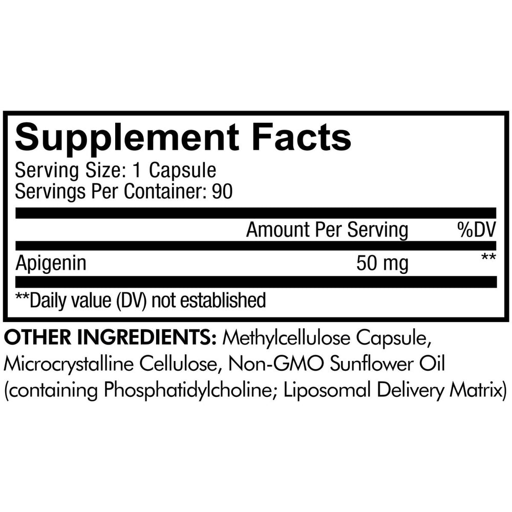 Codeage - Liposomal Apigenin 50 mg. - 90 Capsules - The Oasis of Health