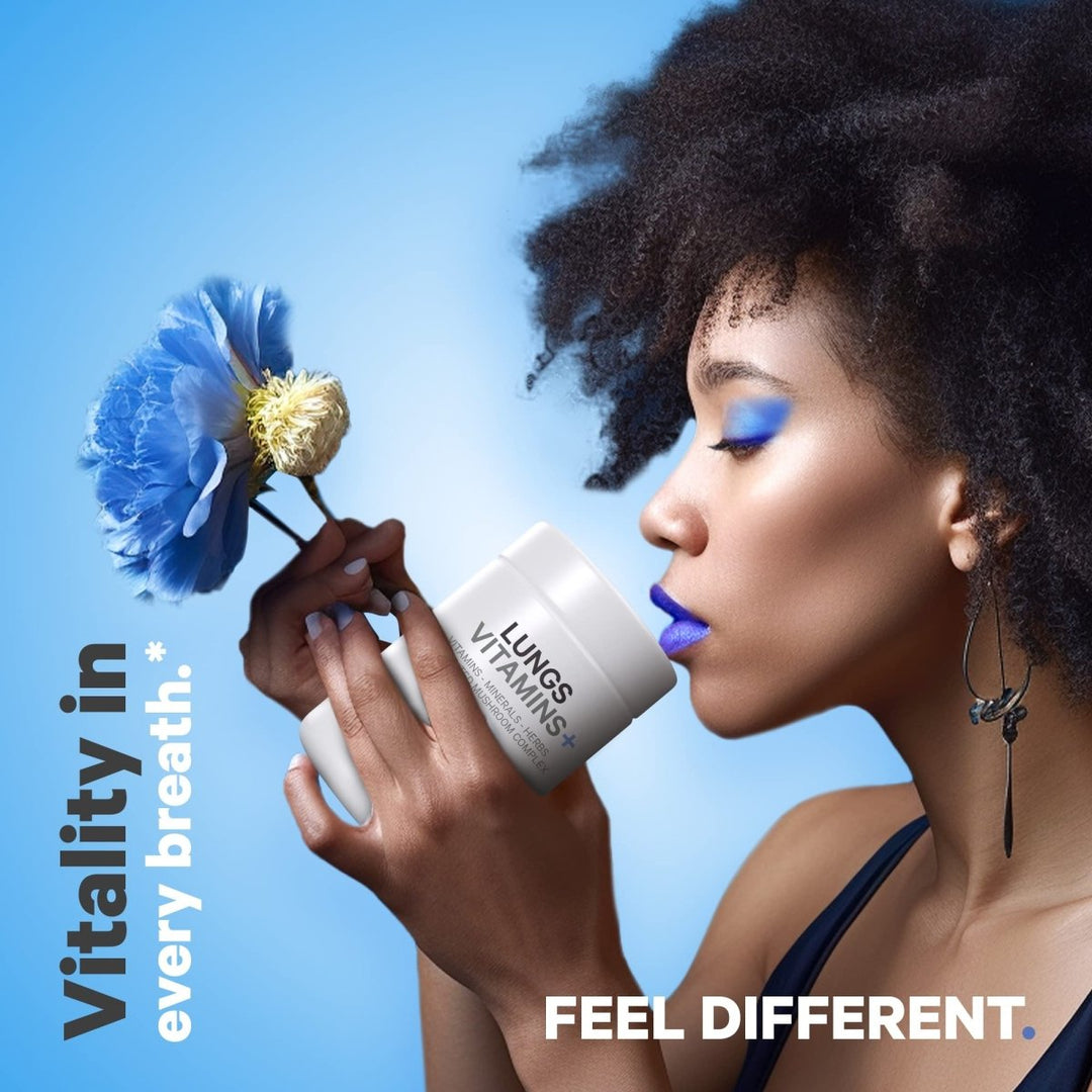 Codeage - Lungs Vitamins A, C, D, E, B6, Milk Thistle, Zinc & Magnesium, Cordyceps, Reishi - 90 Capsules - The Oasis of Health