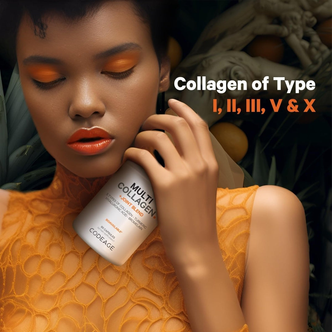 Codeage - Multi Collagen Protein + Joint Blend, Astaxanthin, Bromelain, Boswellia - 90 Capsules - The Oasis of Health