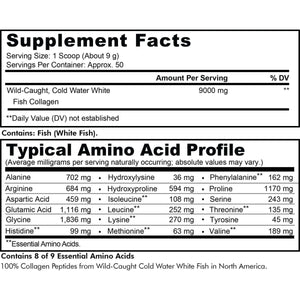 Codeage - Wild Caught Marine Collagen Peptides Hydrolyzed Powder Unflavored - 15.87 oz. - The Oasis of Health