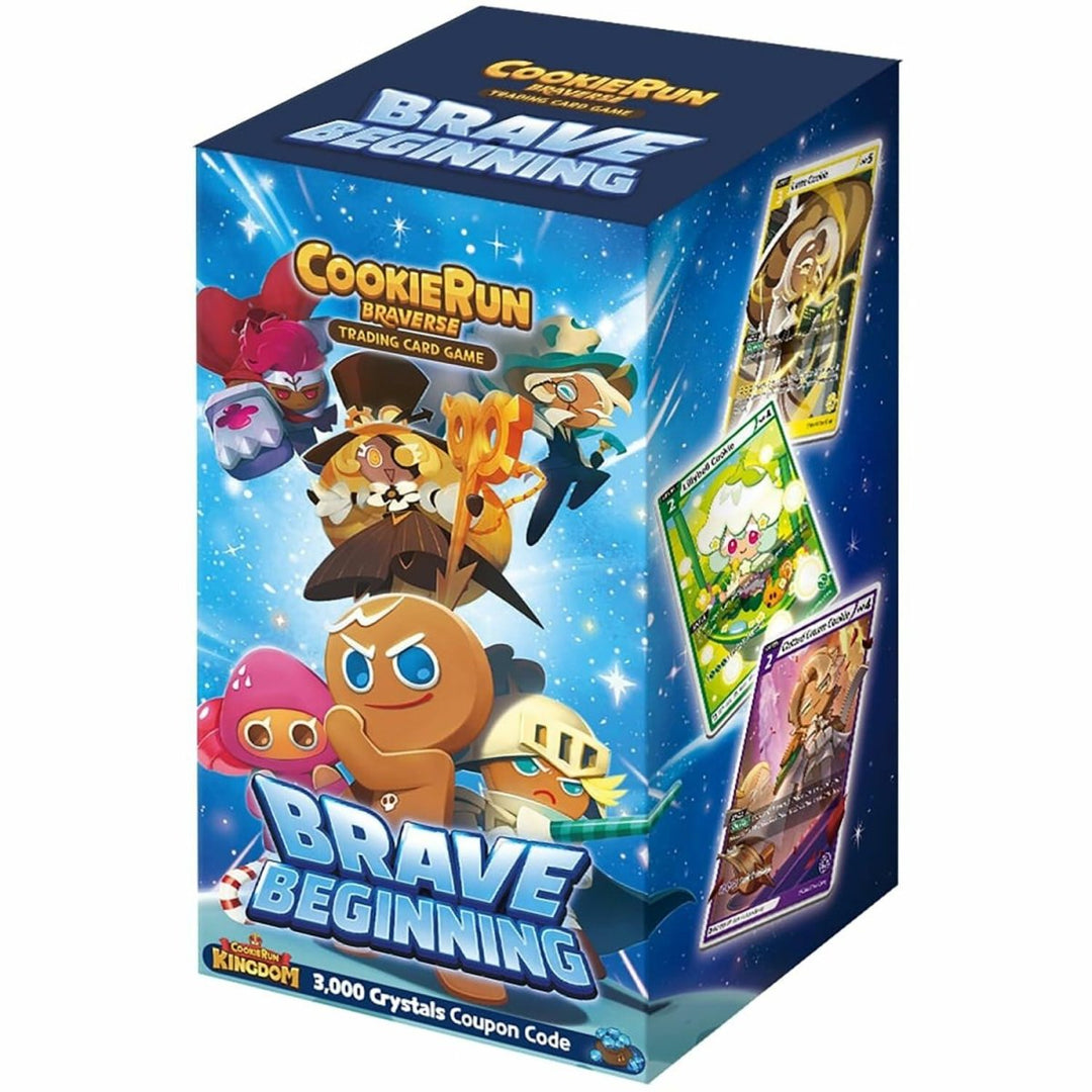 CookieRun: Braverse Trading Card Game - Brave Beginning Booster Display - Includes 28 Booster Packs with 9 Cards Each, Competitive Battle TCG - The Oasis of Health