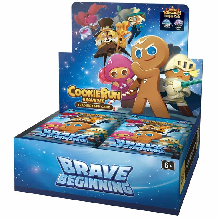 CookieRun: Braverse Trading Card Game - Brave Beginning Booster Display - Includes 28 Booster Packs with 9 Cards Each, Competitive Battle TCG - The Oasis of Health