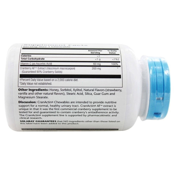 CranActin Chewable Solaray 60 Chewable - The Oasis of Health