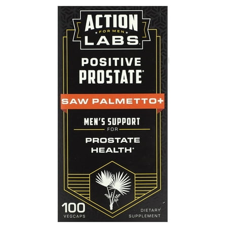 Positive Prostate  Saw Palmetto  Men s Support  100 VegCaps  Action Labs