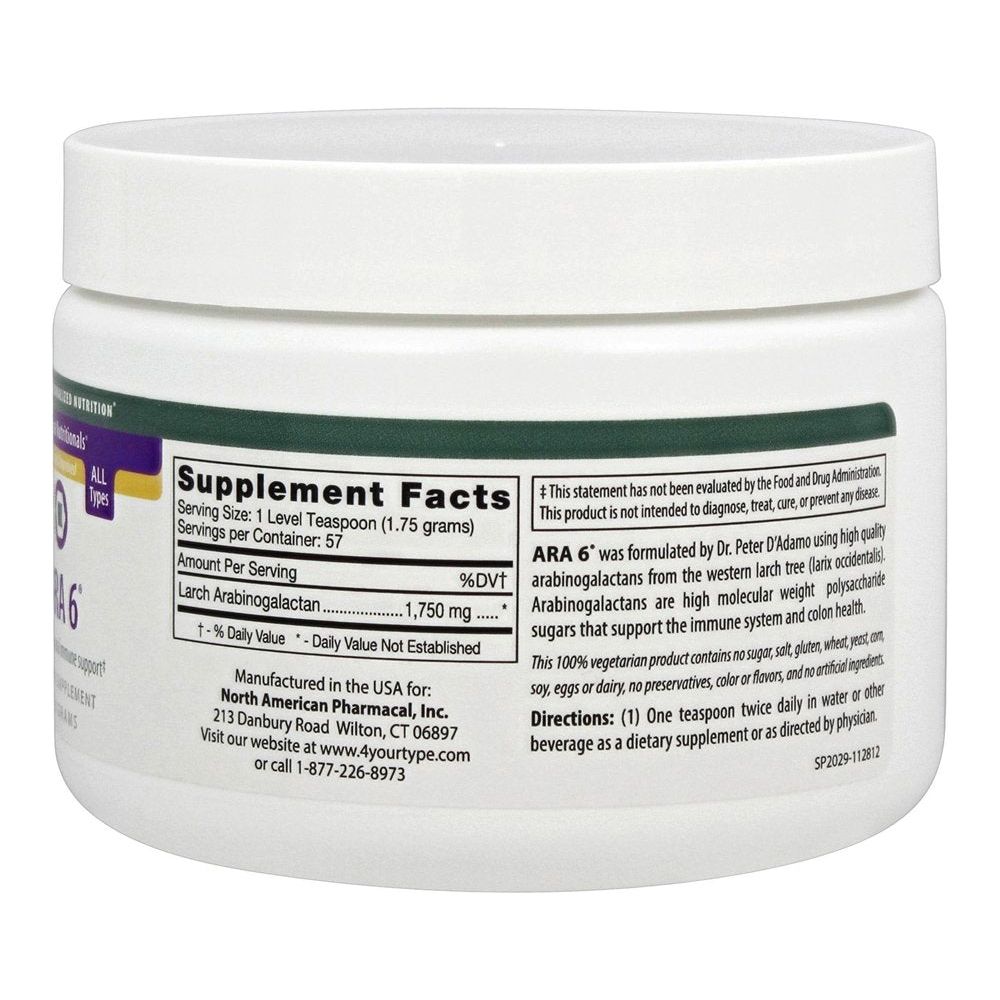 D'Adamo ARA 6 Powder 100 Grams - The Oasis of Health