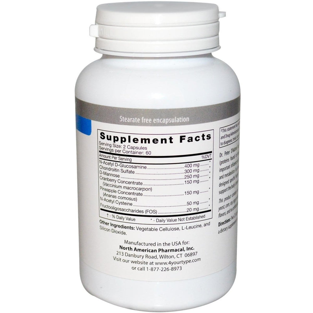 D'Adamo Deflect Lectic Blocker Blood Type A 120 Capsules - The Oasis of Health