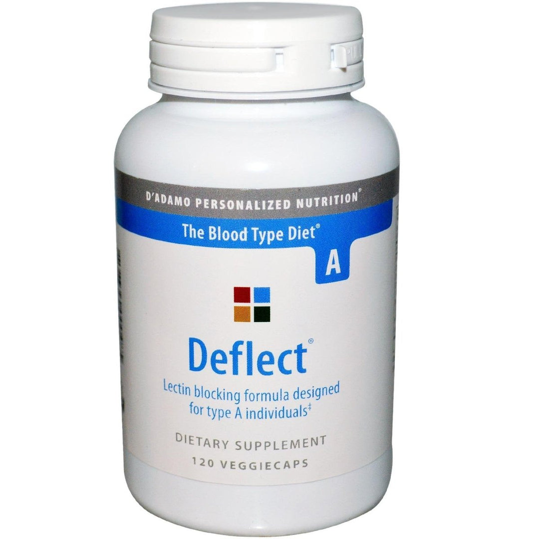 D'Adamo Deflect Lectic Blocker Blood Type A 120 Capsules - The Oasis of Health