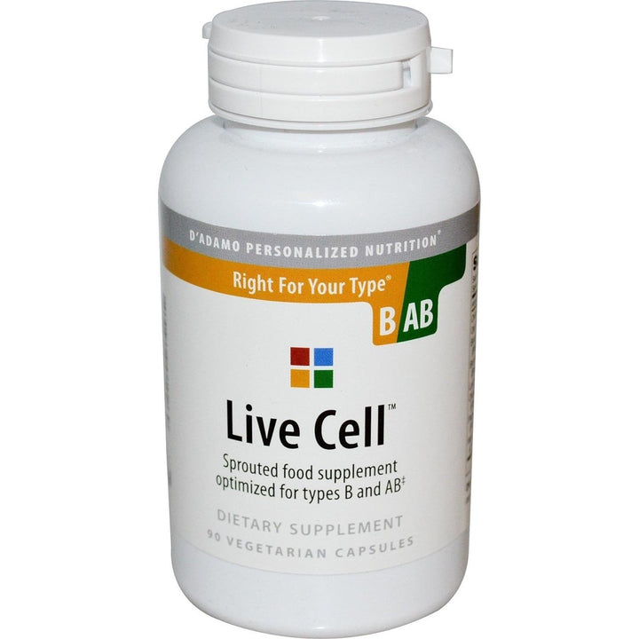 D'Adamo Live Cell B / AB 90 Vcaps - The Oasis of Health