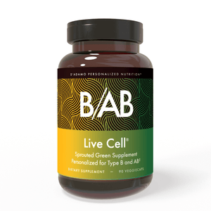 D'Adamo Live Cell B / AB 90 Vcaps - The Oasis of Health