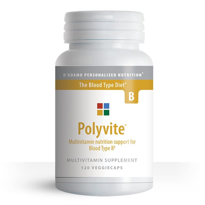 D'Adamo Personalized Nutrition - Polyvite B 120 vcaps - The Oasis of Health