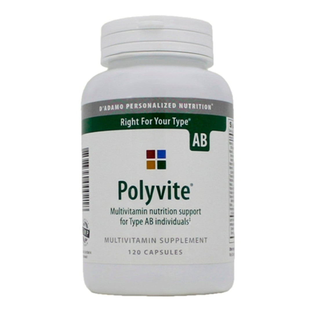 D'Adamo Polyvite Type AB 120 Capsules - 2 Pack - The Oasis of Health