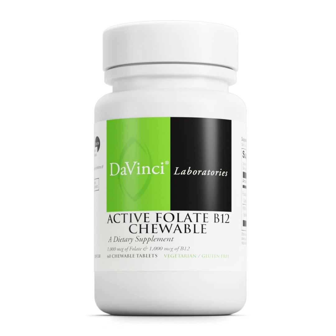 Davinci Active Folate B12 60 Chewable Tabs - The Oasis of Health