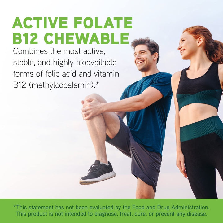 Davinci Active Folate B12 60 Chewable Tabs - The Oasis of Health