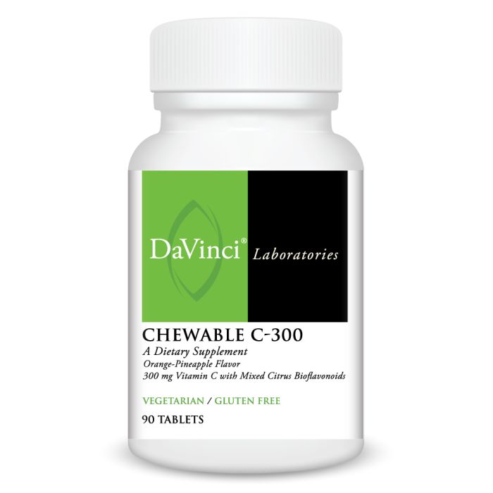 Davinci Chewable C - 300 90Tablets Orange Pineapple Flavor - The Oasis of Health