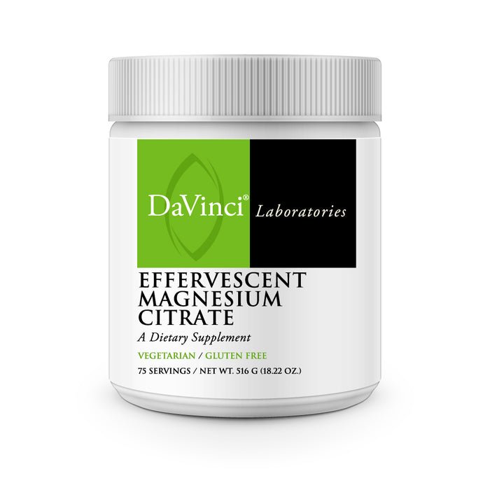Davinci Effervescent Magnesium Citrate 516 Grams 75 Servings - The Oasis of Health